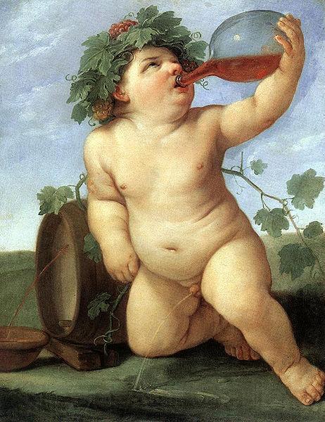 Guido Reni Drinking Bacchus Spain oil painting art
